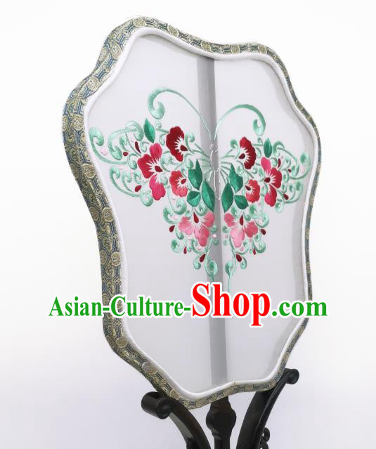 China Traditional Hanfu Fans Suzhou Embroidery Palace Fan Handmade Silk Fan China Traditional Hanfu Fans Suzhou Embroidery Palace Fan Handmade Silk Fan