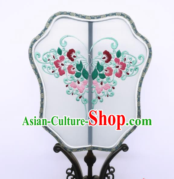 China Traditional Hanfu Fans Suzhou Embroidery Palace Fan Handmade Silk Fan China Traditional Hanfu Fans Suzhou Embroidery Palace Fan Handmade Silk Fan