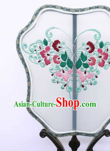 China Traditional Hanfu Fans Suzhou Embroidery Palace Fan Handmade Silk Fan China Traditional Hanfu Fans Suzhou Embroidery Palace Fan Handmade Silk Fan