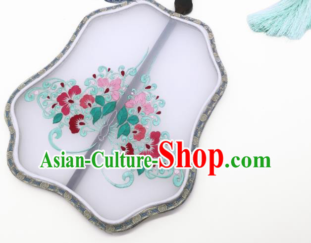 China Traditional Hanfu Fans Suzhou Embroidery Palace Fan Handmade Silk Fan China Traditional Hanfu Fans Suzhou Embroidery Palace Fan Handmade Silk Fan