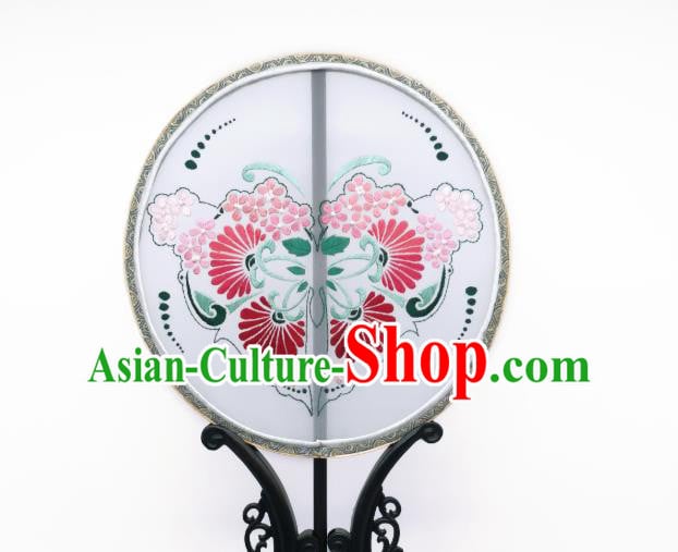 China Handmade Silk Circular Fan Traditional Hanfu Fans Suzhou Embroidery Palace Fan China Handmade Silk Circular Fan Traditional Hanfu Fans Suzhou Embroidery Palace Fan