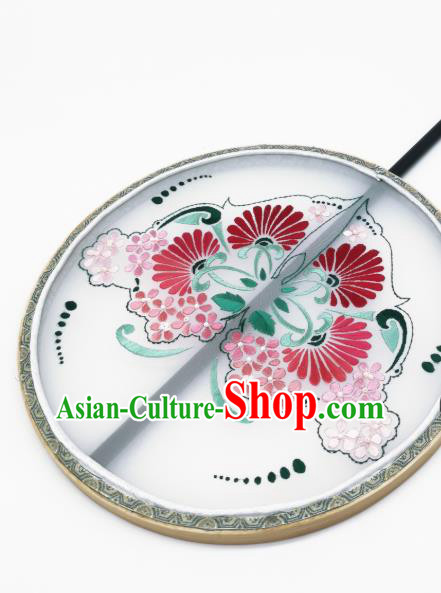 China Handmade Silk Circular Fan Traditional Hanfu Fans Suzhou Embroidery Palace Fan China Handmade Silk Circular Fan Traditional Hanfu Fans Suzhou Embroidery Palace Fan