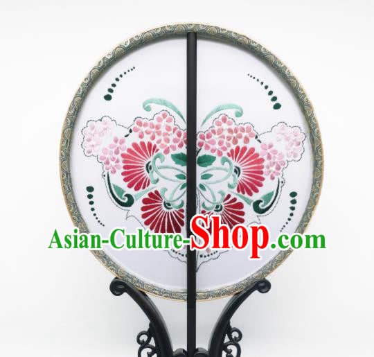China Handmade Silk Circular Fan Traditional Hanfu Fans Suzhou Embroidery Palace Fan China Handmade Silk Circular Fan Traditional Hanfu Fans Suzhou Embroidery Palace Fan