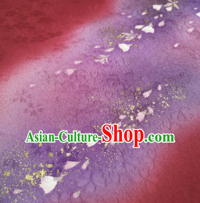 Asian Japan Red Silk Fabric Japanese Tsukesage Kimino Silk Drapery Asian Japan Red Silk Fabric Japanese Tsukesage Kimino Silk Drapery