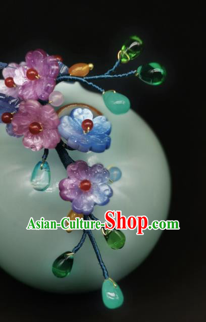 Chinese Traditional Ming Dynasty Hanfu Hairpin Handmade Ancient Princess Plum Blossom Hair Stick Chinese Traditional Ming Dynasty Hanfu Hairpin Handmade Ancient Princess Plum Blossom Hair Stick