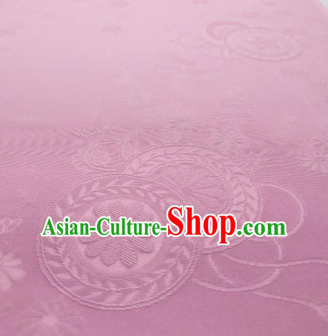 Asian Japan Classical Wheel Pattern Silk Fabric Traditional Japanese Iromuji Kimono Pink Brocade Tapestry Asian Japan Classical Wheel Pattern Silk Fabric Traditional Japanese Iromuji Kimono Pink Brocade Tapestry