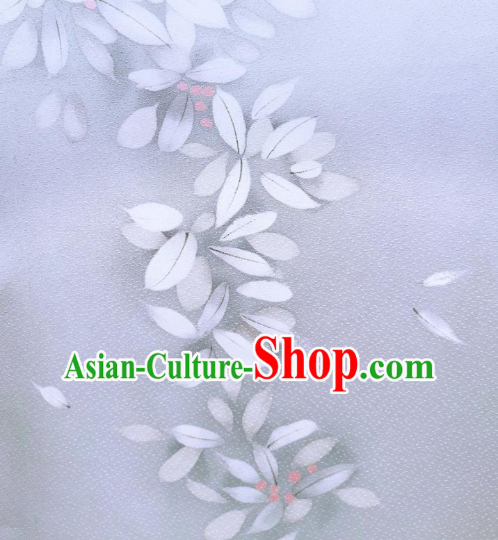 Asian Traditional Japanese Yukata Brocade Tapestry Japan Classical Kimono Light Blue Silk Fabric Asian Traditional Japanese Yukata Brocade Tapestry Japan Classical Kimono Light Blue Silk Fabric