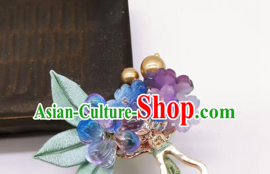 Chinese Handmade Ancient Princess Sakura Hairpin Traditional Flowers Hair Stick Hanfu Hair Accessories Chinese Handmade Ancient Princess Sakura Hairpin Traditional Flowers Hair Stick Hanfu Hair Accessories