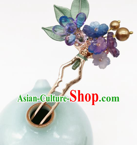 Chinese Handmade Ancient Princess Sakura Hairpin Traditional Flowers Hair Stick Hanfu Hair Accessories Chinese Handmade Ancient Princess Sakura Hairpin Traditional Flowers Hair Stick Hanfu Hair Accessories
