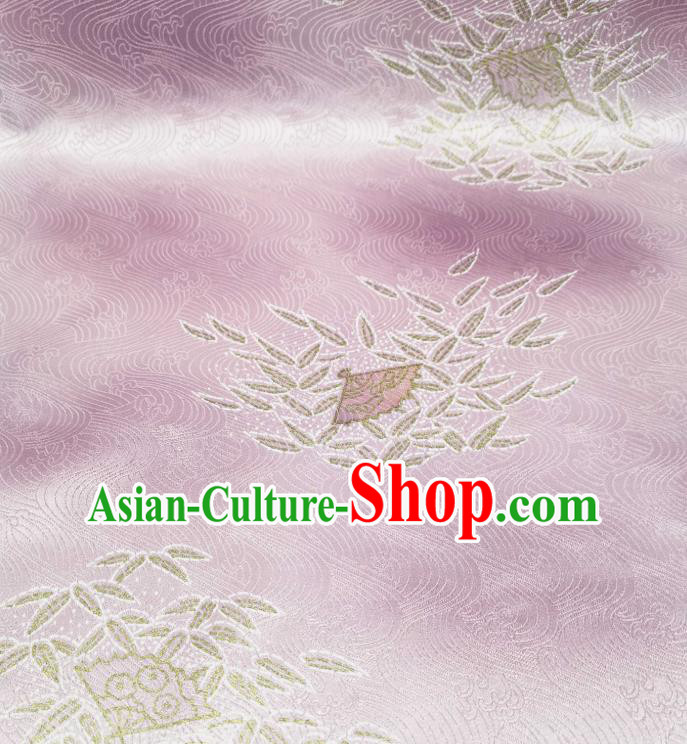 Asian Japan Brocade Tapestry Classical Kimono Silk Fabric Traditional Japanese Yukata Lilac Damask Asian Japan Brocade Tapestry Classical Kimono Silk Fabric Traditional Japanese Yukata Lilac Damask
