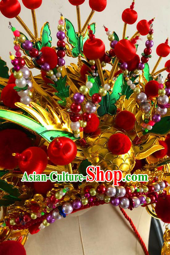 China Traditional Beijing Opera Headdress Handmade Phoenix Coronet Peking Opera Hat China Traditional Beijing Opera Headdress Handmade Phoenix Coronet Peking Opera Hat