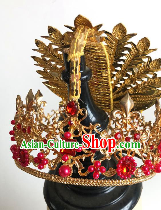 China Traditional Wedding Bride Hair Accessories Handmade Peking Opera Diva Golden Phoenix Hairpin China Traditional Wedding Bride Hair Accessories Handmade Peking Opera Diva Golden Phoenix Hairpin