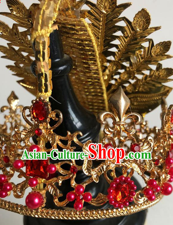 China Traditional Wedding Bride Hair Accessories Handmade Peking Opera Diva Golden Phoenix Hairpin China Traditional Wedding Bride Hair Accessories Handmade Peking Opera Diva Golden Phoenix Hairpin