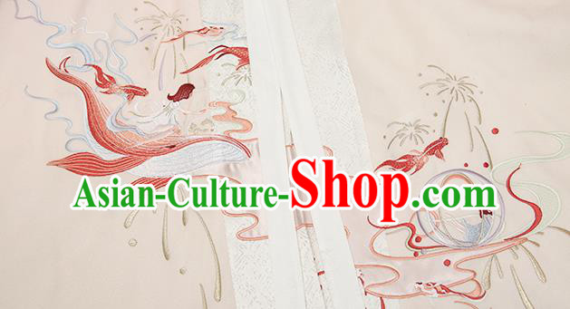 China Traditional Ming Dynasty Court Beauty Hanfu Clothing Ancient Royal Princess Embroidered Cape China Traditional Ming Dynasty Court Beauty Hanfu Clothing Ancient Royal Princess Embroidered Cape