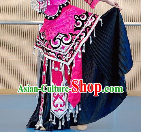 Chinese Miao Nationality Minority Wedding Bride Costumes Ethnic Folk Dance Rosy Dress Outfits Chinese Miao Nationality Minority Wedding Bride Costumes Ethnic Folk Dance Rosy Dress Outfits