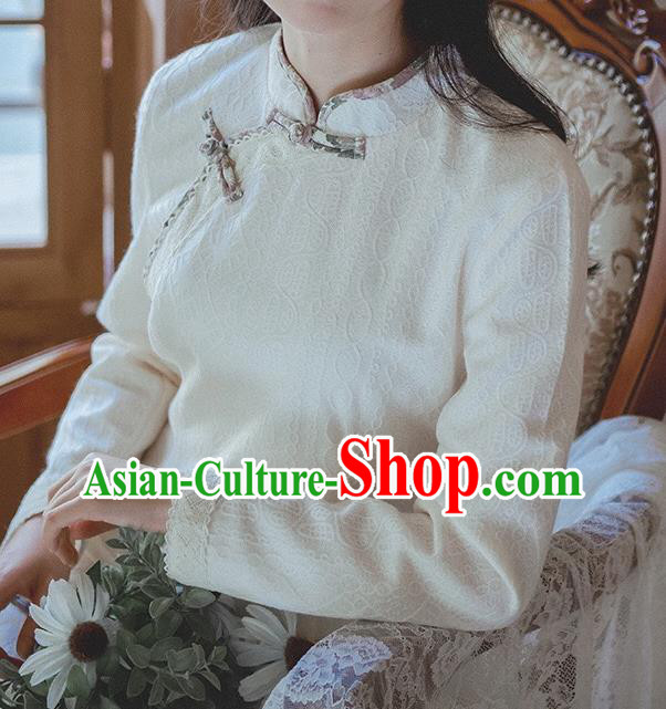 Chinese Traditional White Lace Cheongsam Clothing National Modern Dance Qipao Dress Chinese Traditional White Lace Cheongsam Clothing National Modern Dance Qipao Dress