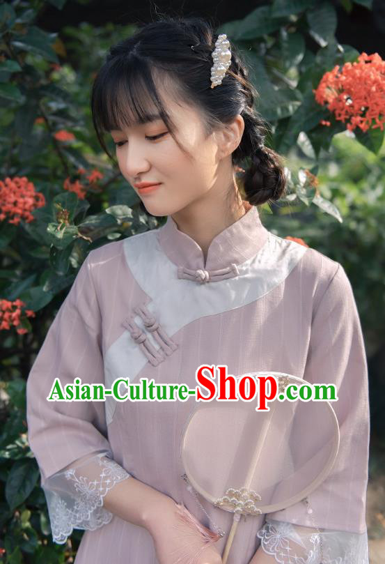 Chinese National Slant Opening Qipao Dress Traditional Clothing Young Lady Cheongsam Chinese National Slant Opening Qipao Dress Traditional Clothing Young Lady Cheongsam