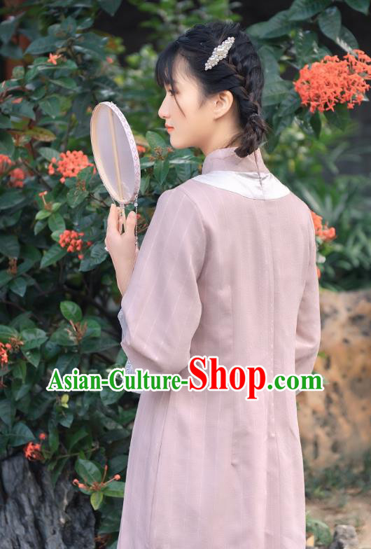Chinese National Slant Opening Qipao Dress Traditional Clothing Young Lady Cheongsam Chinese National Slant Opening Qipao Dress Traditional Clothing Young Lady Cheongsam