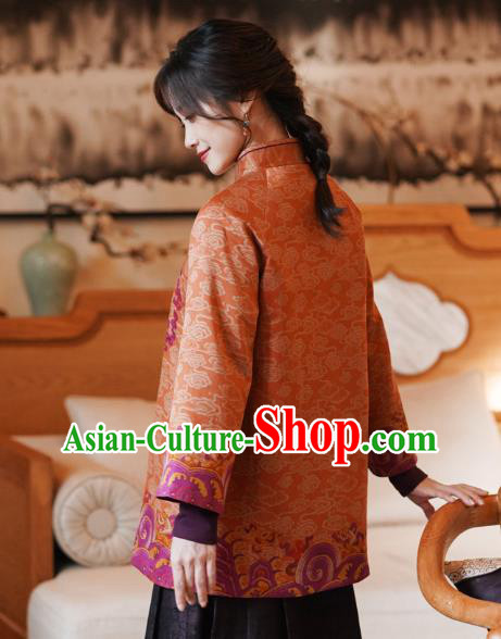 China Classical Women Overcoat Tang Suit Embroidered Jacket National Silk Clothing China Classical Women Overcoat Tang Suit Embroidered Jacket National Silk Clothing