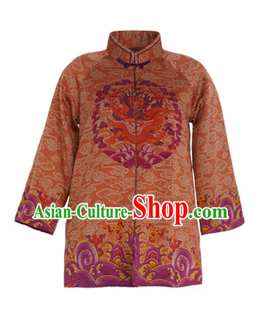 China Classical Women Overcoat Tang Suit Embroidered Jacket National Silk Clothing China Classical Women Overcoat Tang Suit Embroidered Jacket National Silk Clothing