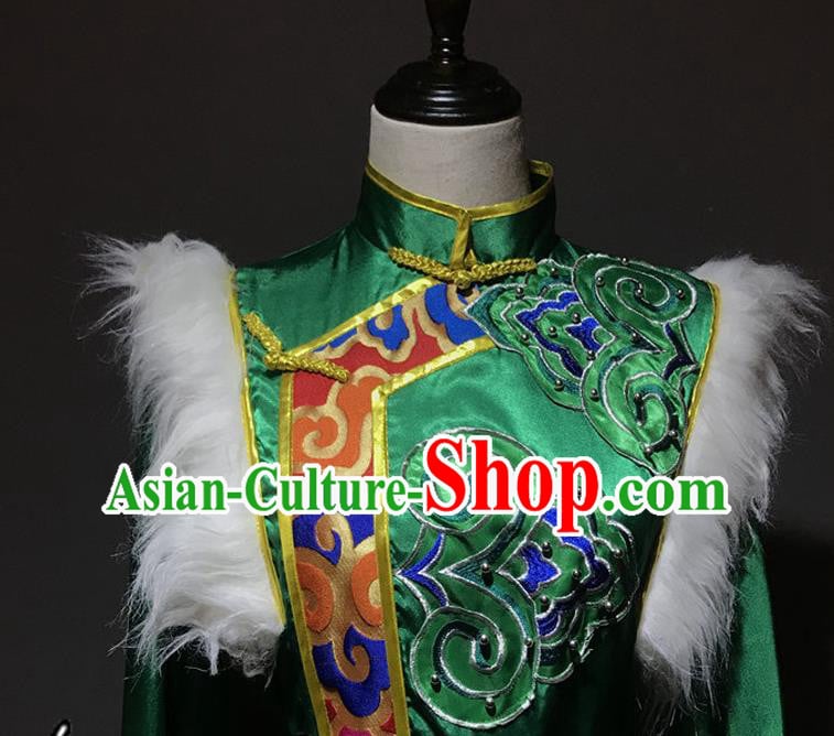 Chinese Zang Nationality Male Costumes Tibetan Ethnic Minority Folk Dance Outfits Chinese Zang Nationality Male Costumes Tibetan Ethnic Minority Folk Dance Outfits