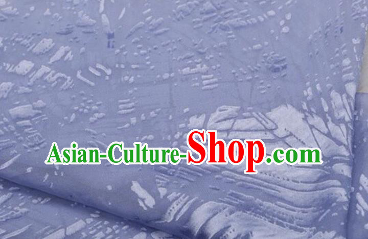 Republic of China Classical Dance Cheongsam Costume Traditional Jacquard Blue Chiffon Qipao Dress Republic of China Classical Dance Cheongsam Costume Traditional Jacquard Blue Chiffon Qipao Dress