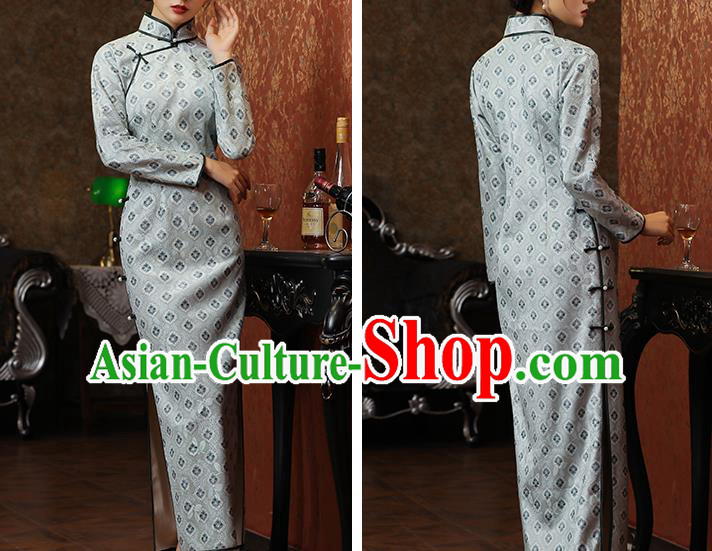 Chinese National Shanghai Beauty Costume Traditional Cheongsam Classical Dance Qipao Dress Chinese National Shanghai Beauty Costume Traditional Cheongsam Classical Dance Qipao Dress