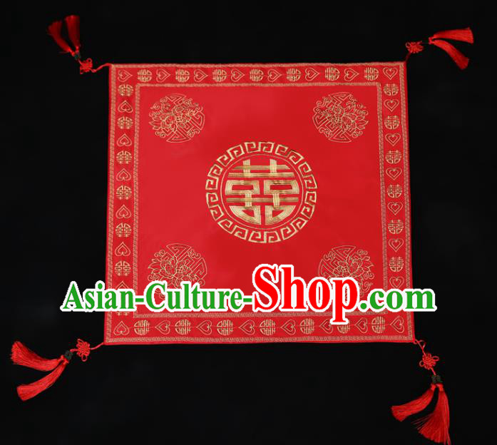 China Traditional Wedding Headwear Ancient Bride Red Veil Xiuhe Suit Red Satin Kerchief Headdress China Traditional Wedding Headwear Ancient Bride Red Veil Xiuhe Suit Red Satin Kerchief Headdress