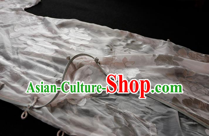 Chinese Traditional White Silk Qipao Dress Classical Tang Suit Cheongsam Chinese Traditional White Silk Qipao Dress Classical Tang Suit Cheongsam