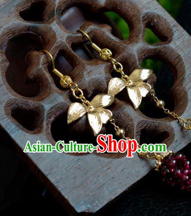 China Traditional Cheongsam Garnet Grape Ear Accessories Handmade Earrings Jewelry China Traditional Cheongsam Garnet Grape Ear Accessories Handmade Earrings Jewelry