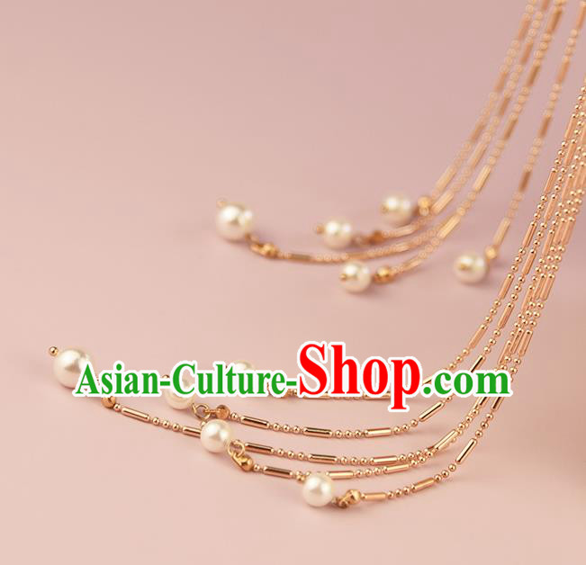 Chinese Handmade Hair Accessories Ancient Hanfu Tassel Hair Stick Traditional Green Flower Hairpin Chinese Handmade Hair Accessories Ancient Hanfu Tassel Hair Stick Traditional Green Flower Hairpin