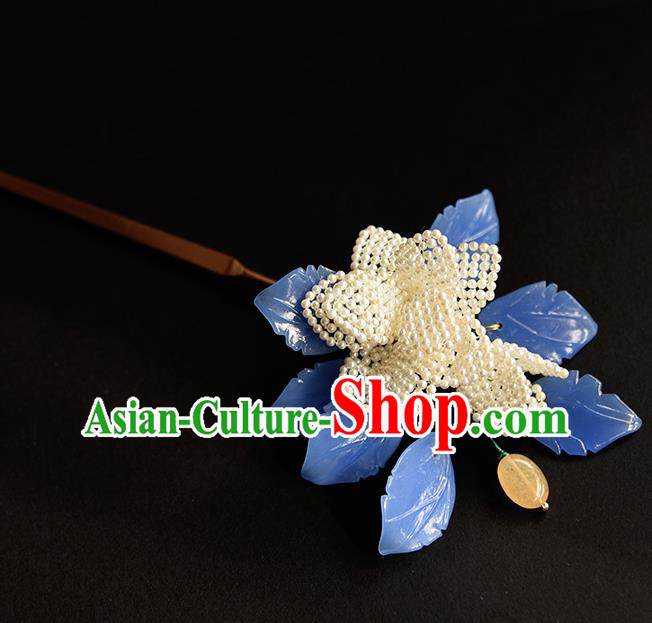 Chinese Traditional Song Dynasty Court Woman Hair Accessories Handmade Ancient Princess Pearls Hairpin Chinese Traditional Song Dynasty Court Woman Hair Accessories Handmade Ancient Princess Pearls Hairpin