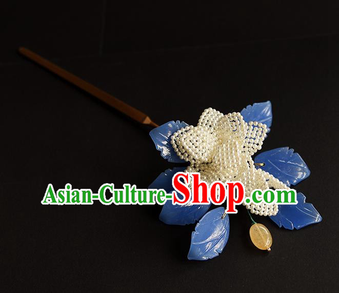 Chinese Traditional Song Dynasty Court Woman Hair Accessories Handmade Ancient Princess Pearls Hairpin Chinese Traditional Song Dynasty Court Woman Hair Accessories Handmade Ancient Princess Pearls Hairpin