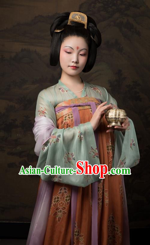 China Traditional Tang Dynasty Palace Lady Historical Clothing Ancient Court Woman Hanfu Costumes China Traditional Tang Dynasty Palace Lady Historical Clothing Ancient Court Woman Hanfu Costumes