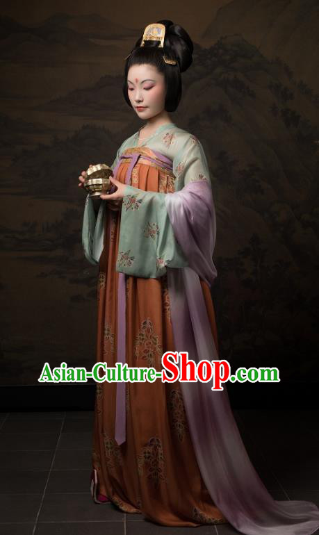China Traditional Tang Dynasty Palace Lady Historical Clothing Ancient Court Woman Hanfu Costumes China Traditional Tang Dynasty Palace Lady Historical Clothing Ancient Court Woman Hanfu Costumes