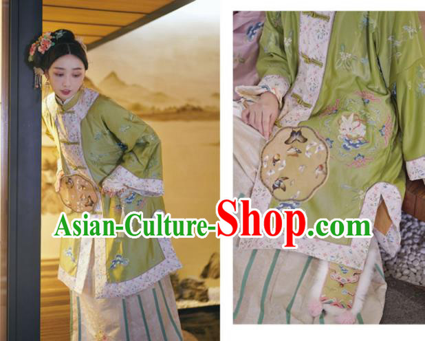 Traditional China Qing Dynasty Imperial Concubine Historical Costumes Ancient Noble Woman Embroidered Clothing Traditional China Qing Dynasty Imperial Concubine Historical Costumes Ancient Noble Woman Embroidered Clothing