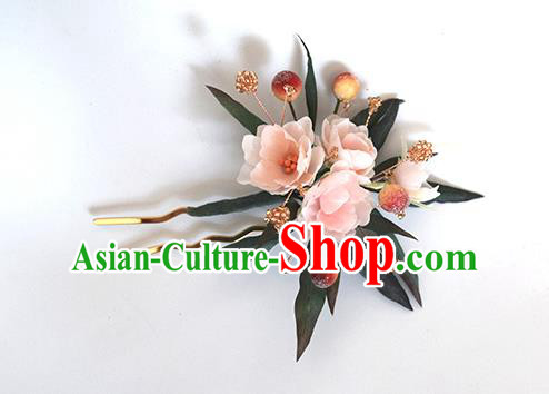 Chinese Traditional Cheongsam Hair Stick Handmade Ancient Princess Jasmine Flower Hairpin Chinese Traditional Cheongsam Hair Stick Handmade Ancient Princess Jasmine Flower Hairpin