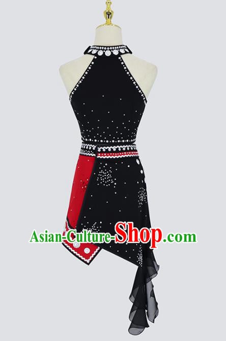 China Traditional Ethnic Dance Competition Clothing Wa Nationality Folk Dance Costumes China Traditional Ethnic Dance Competition Clothing Wa Nationality Folk Dance Costumes