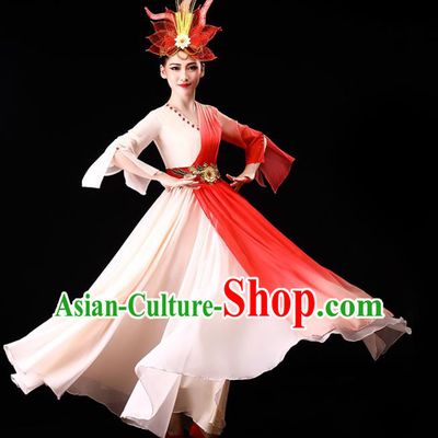 China Modern Dance Stage Performance Costume Opening Dance Dress Chorus Clothing