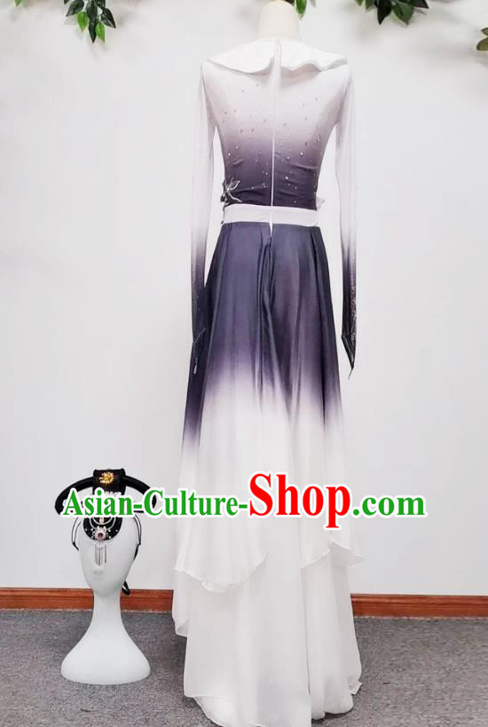 Chinese Group Dance Beauty Dance Performance Clothing Classical Dance Performance Grey Dress Chinese Group Dance Beauty Dance Performance Clothing Classical Dance Performance Grey Dress