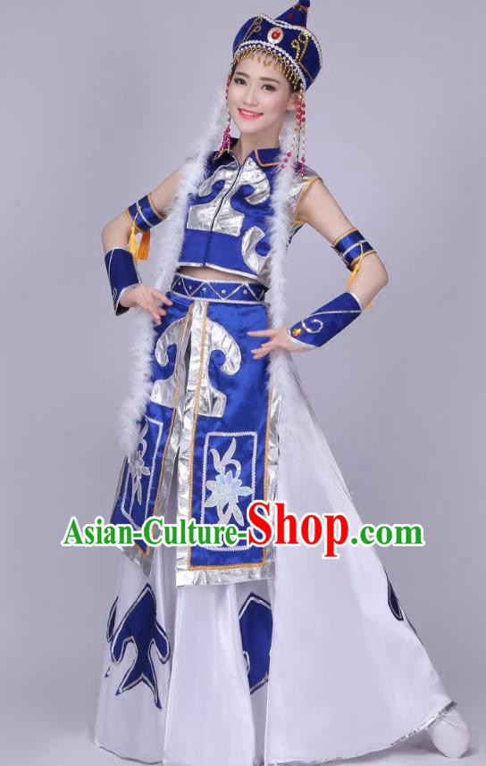 Chinese Traditional Mongolian Nationality Bride Clothing Mongol Ethnic Folk Dance Wedding Dress Chinese Traditional Mongolian Nationality Bride Clothing Mongol Ethnic Folk Dance Wedding Dress