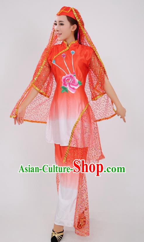 Chinese Ningxia Ethnic Wedding Red Outfits Traditional Hui Nationality Bride Clothing Chinese Ningxia Ethnic Wedding Red Outfits Traditional Hui Nationality Bride Clothing