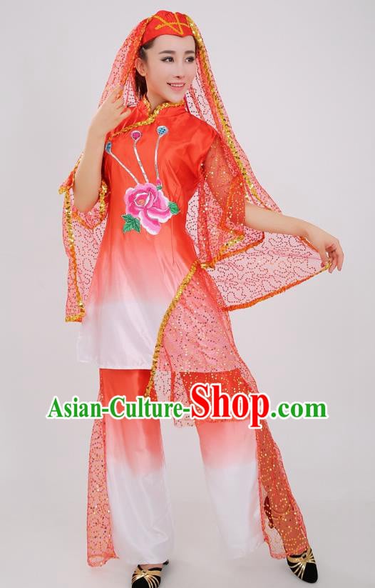 Chinese Ningxia Ethnic Wedding Red Outfits Traditional Hui Nationality Bride Clothing Chinese Ningxia Ethnic Wedding Red Outfits Traditional Hui Nationality Bride Clothing