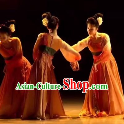 China Female Group Dance Stage Performance Clothing Classical Dance Costume Fairy Dance Dress