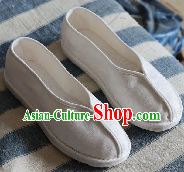China Handmade Multi Layered White Cloth Shoes National Country Woman Shoes China Handmade Multi Layered White Cloth Shoes National Country Woman Shoes