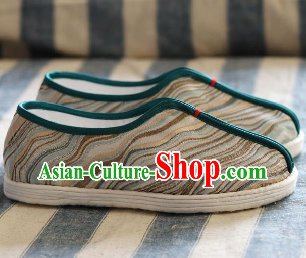 Chinese Handmade Male Shoes Traditional Martial Arts Shoes Cloth Shoes Chinese Handmade Male Shoes Traditional Martial Arts Shoes Cloth Shoes