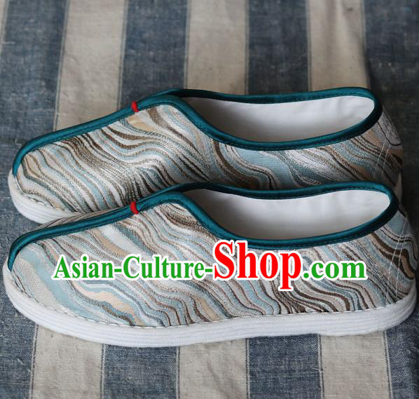 Chinese Handmade Male Shoes Traditional Martial Arts Shoes Cloth Shoes Chinese Handmade Male Shoes Traditional Martial Arts Shoes Cloth Shoes