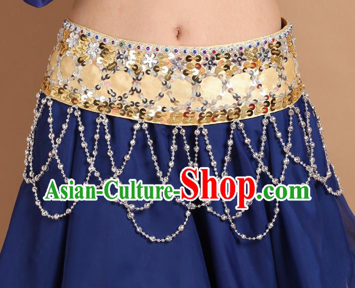 Asian Traditional Classical Dance Waist Accessories Indian Belly Dance Beads Tassel Waistband Asian Traditional Classical Dance Waist Accessories Indian Belly Dance Beads Tassel Waistband