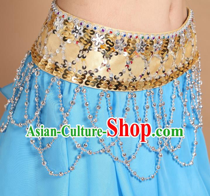 Asian Traditional Classical Dance Waist Accessories Indian Belly Dance Beads Tassel Waistband Asian Traditional Classical Dance Waist Accessories Indian Belly Dance Beads Tassel Waistband