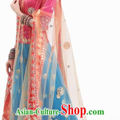 Asian India Traditional Lehenga Clothing Indian Stage Performance Costumes Court Dance Dress